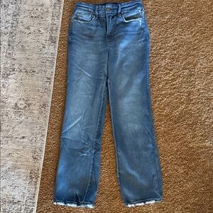 Women’s Good American curve straight denim jeans Indigo sz 4 or 27